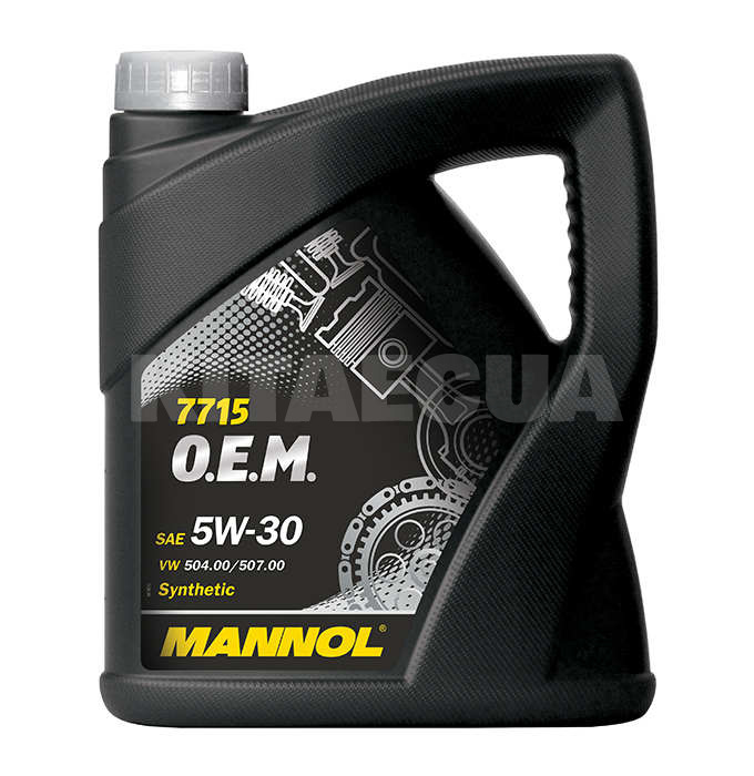 Масло моторное синтетическое 5л 5W-30 Longlife 504/507 Mannol (MN7715-5) - 2