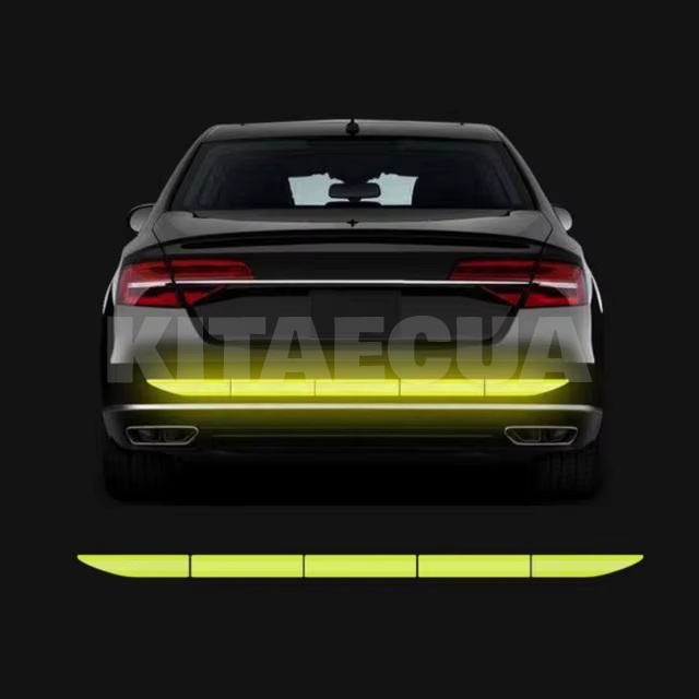 Смуга світловідбивна на задню частину авто зелена (компл.) (car-rear-green) - 2