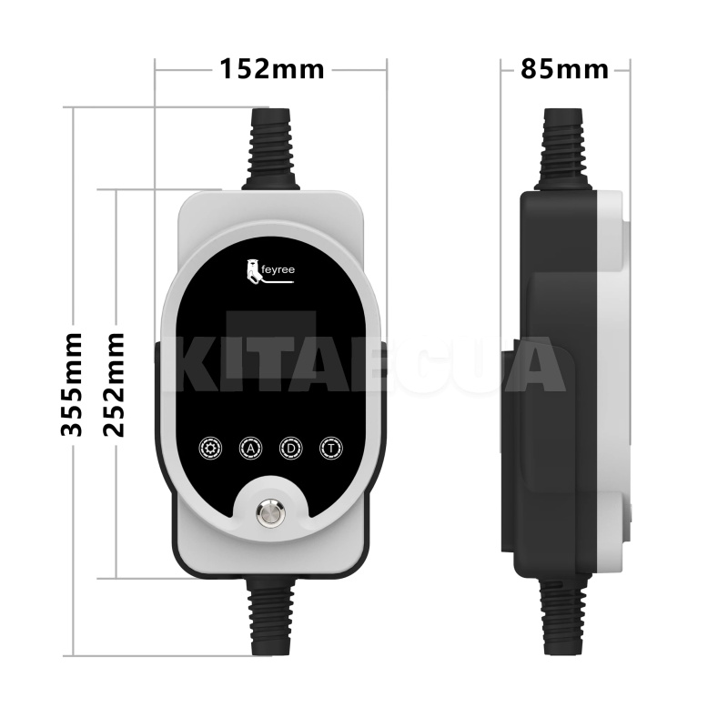Зарядка для электромобиля 7.4 кВт 32A 1-фаза Type 2 (европейское авто) Wi-Fi Master FEYREE (FY7-32-1PH-TP2-M8) - 9