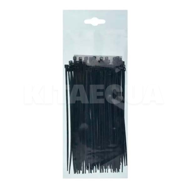 Стяжки чорні пластикові 250 x 3.6 мм 100 шт. EuroEx (00114002)