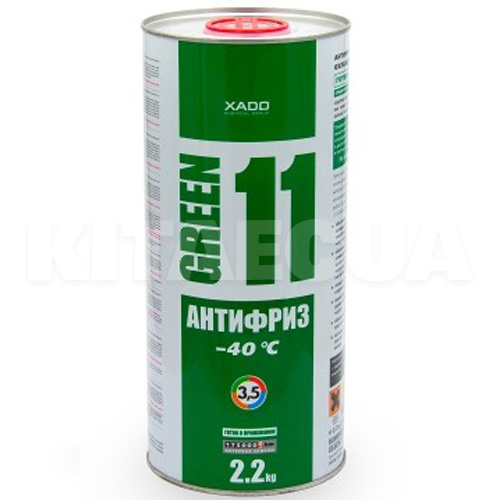 Антифриз зеленый 2.2кг G11 -40ºС XADO (XA 50206)