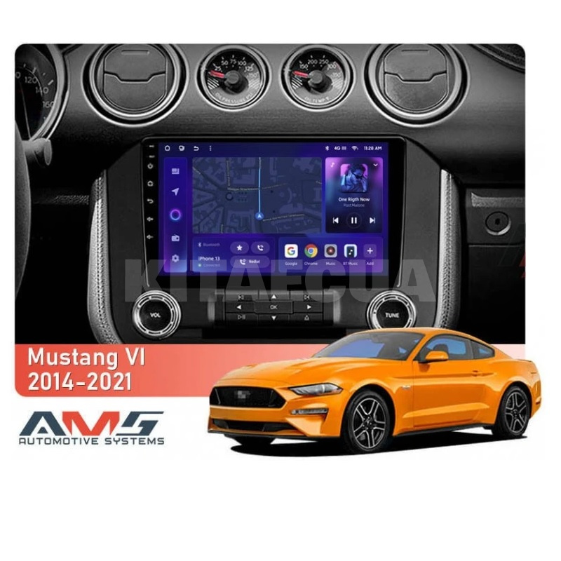 Штатна магнітола MOSS M3 4+32 ГБ 9" Ford Mustang 6 S550 2014-2023 (F2) AMS (49888) - 2