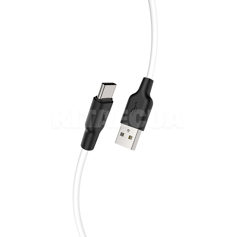 Кабель USB - Type-C 3A X21 Plus 1м черный/белый HOCO (6931474711915)