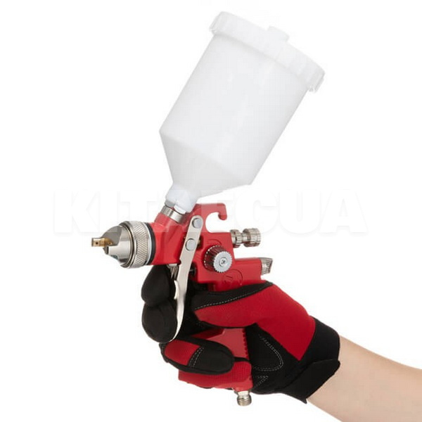 Краскопульт пневматический HVLP 1.4мм 3 бар бачок 600мл Intertool (PT-0104-INTERTOOL) - 3