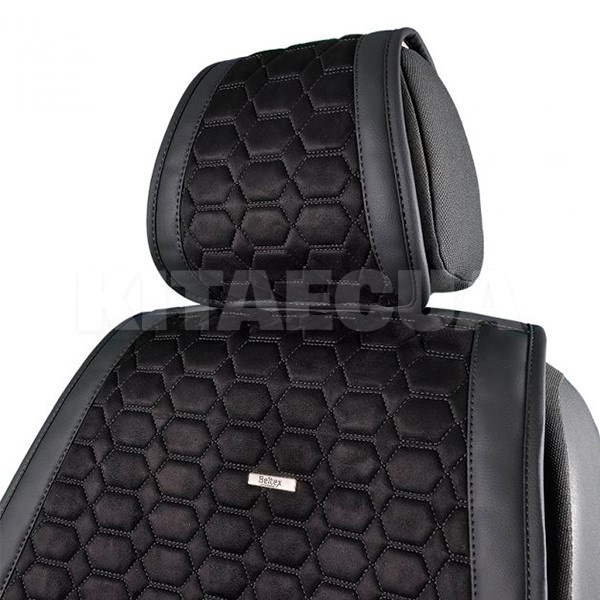 Накидки на сиденья черные с подголовником Monte Carlo BELTEX (BX81100) - 3