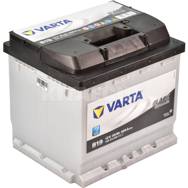 Аккумулятор автомобильный 45Ач 400А "+" справа VARTA (VT 545412BL)