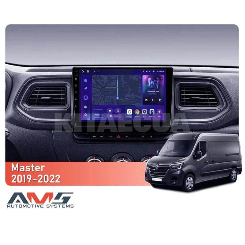 Штатна магнітола MOSS M3 4+32 ГБ 10" Renault Master 2019-2022 AMS (50876) - 2