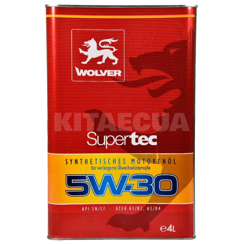 Масло моторное синтетическое 4л 5W-30 Supertec WOLVER (4139)