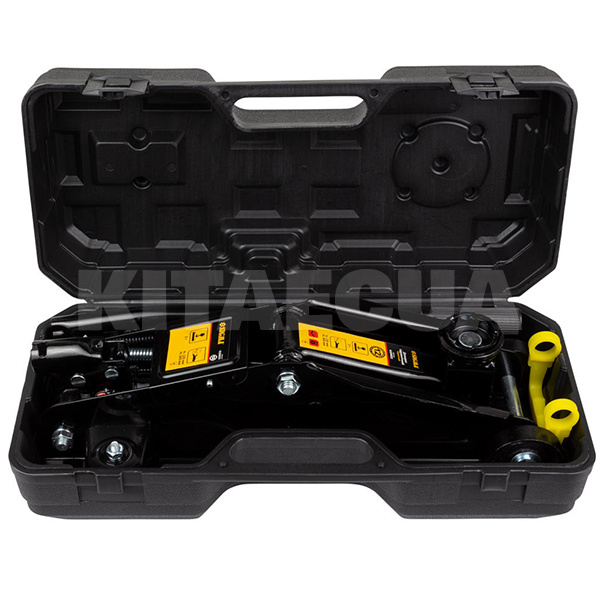 Домкрат гидравлический подкатной до 2т (130мм-345мм) пластиковый кейс SIGMA (6104021) - 2