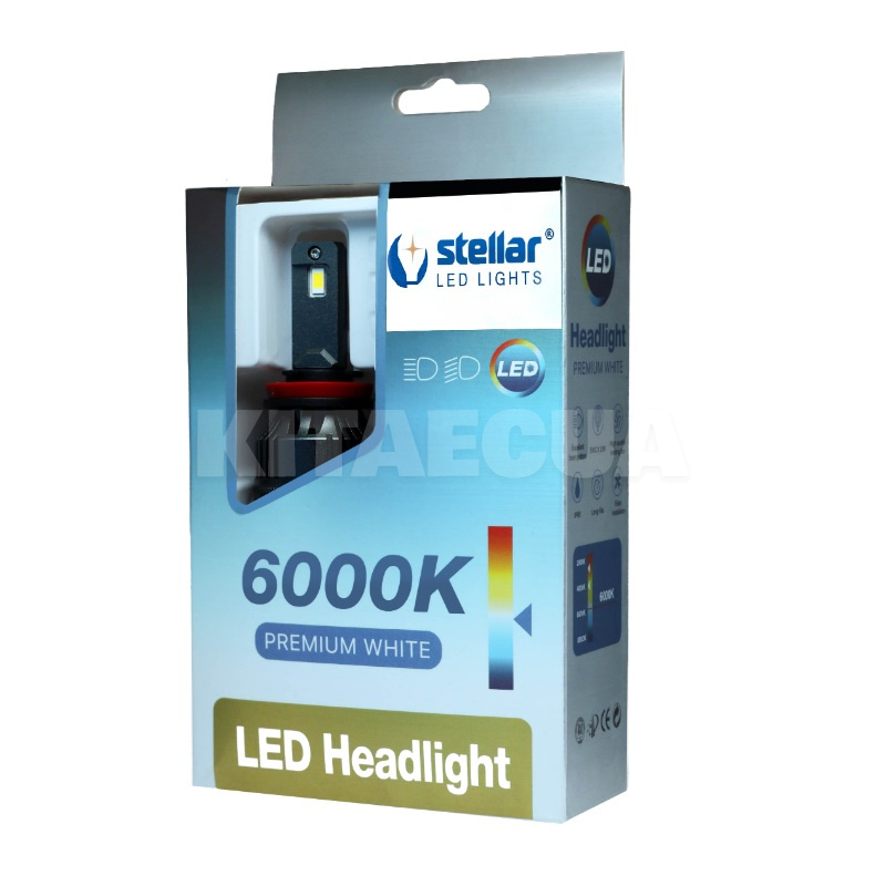 LED лампа для авто M65 PRO H11 65W 6000K STELLAR (6277)