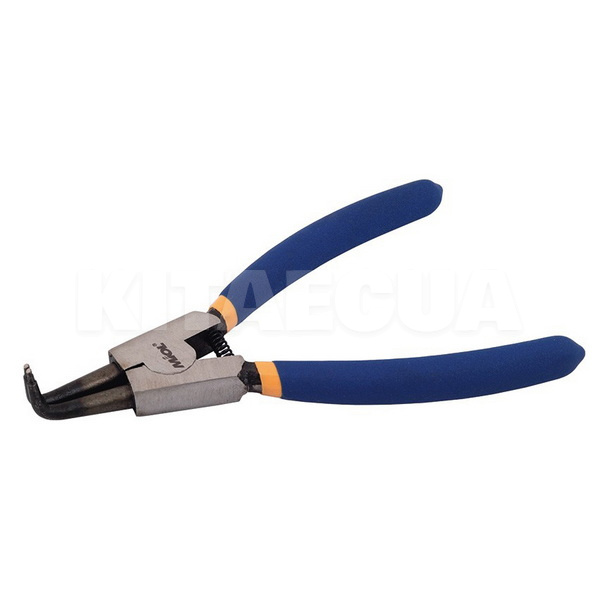 Щипцы для снятия стопорных колец изогнутые 180 мм MIOL (43-025)