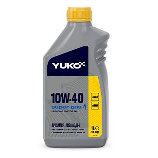 Масло моторное полусинтетическое 1л 10W-40 Super Gas Yuko