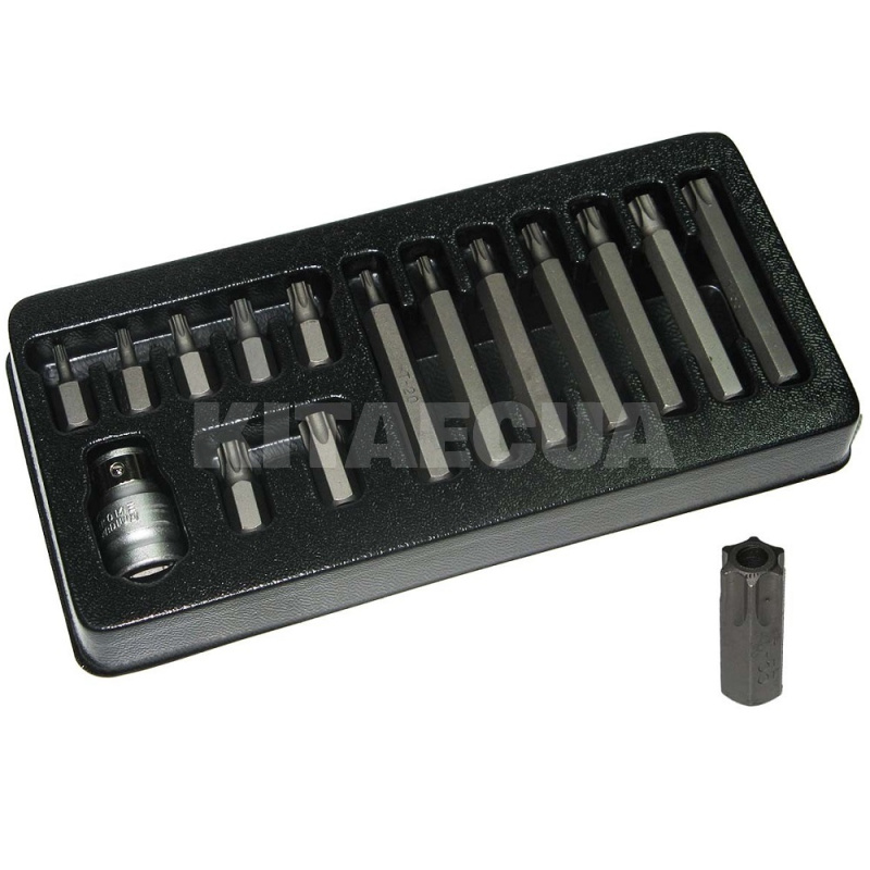 Набір біт TORX Т20-Т55 1/2" 15 предметів King Roy (23651)