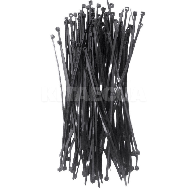 Стяжки чорні пластикові 4.6 х 200 мм 100 шт. APRO (35020)