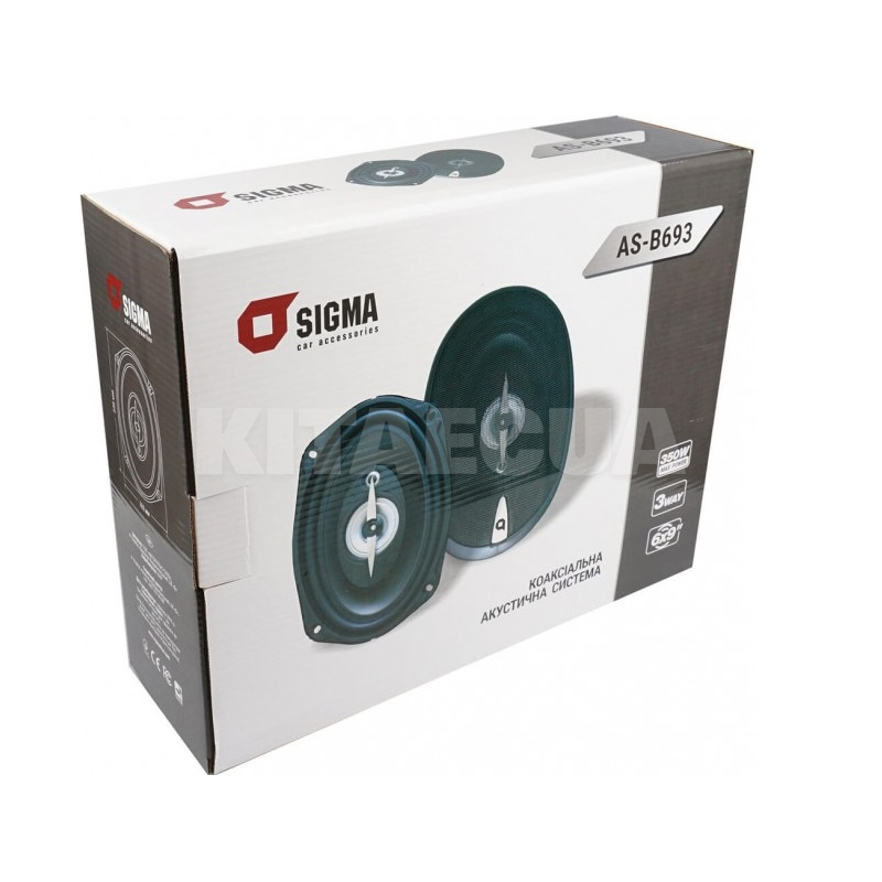 Динамики коаксиальные 3-х полосные 6x9" (15x23см) 350 Вт черные (2 шт) AS-B693 (15440) - 2