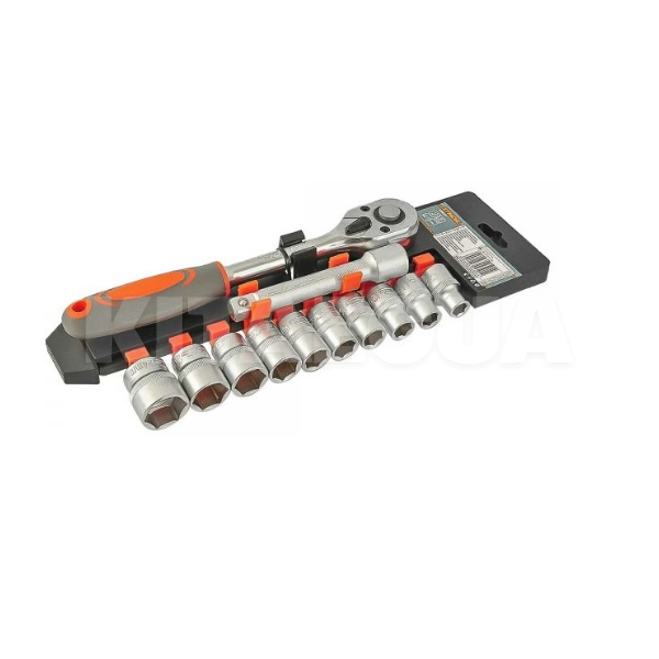 Набор головок торцевых с трещоткой 1/2" 12 предметов VOREL (58633)