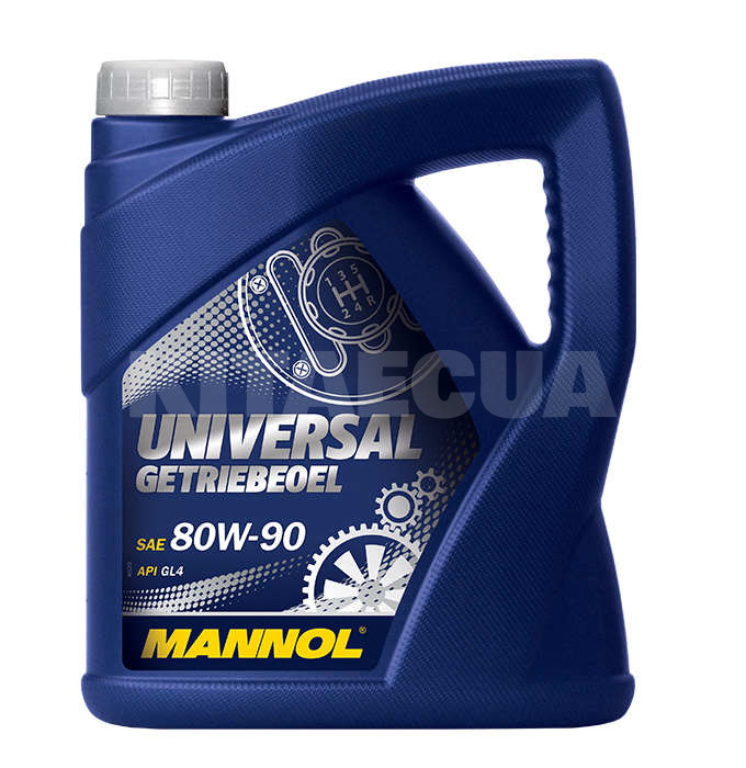 Масло трансмиссионное миниральное 4л 80W-90 Universal Getriebeoel Mannol (MN8107-4) - 2