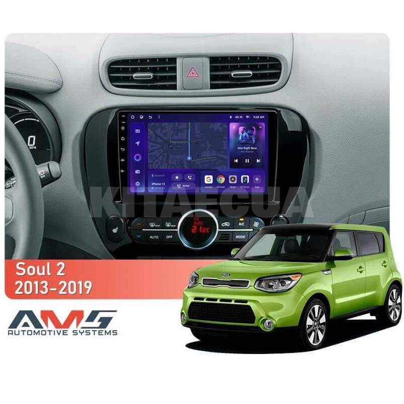 Штатная магнитола MOSS M3 4+32 ГБ 9" Kia Soul 2 PS 2013-2019 (A) AMS (50075) - 2