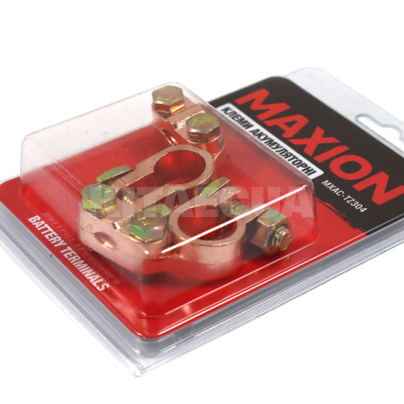 Клеммы аккумуляторные омедненный цинк пара MAXION (MXAC-TZ304) - 2