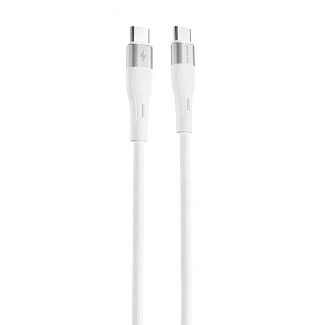 Кабель Type-C Type-C 60W 1м Light Silicone белый PROOVE