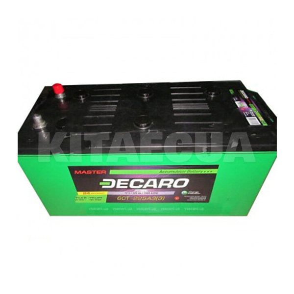 Аккумулятор автомобильный Master 225Ач 1500А "+" слева DECARO (6СТ-225 (3) M)