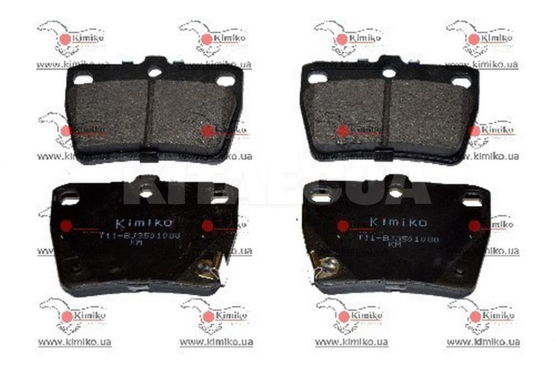 Колодки тормозные задние KIMIKO на TIGGO FL (T11-BJ3501080) - 3