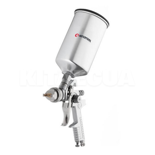 Краскопульт пневматический HVLP 1.3мм 3 бар бачок 1000мл Intertool (PT-0107-INTERTOOL)