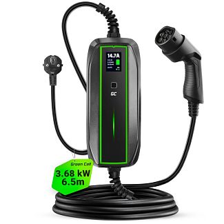 Зарядка для электромобиля 3.7 кВт 16А 1-фаза Type 2 (европейское авто) Power Cable Green Cell