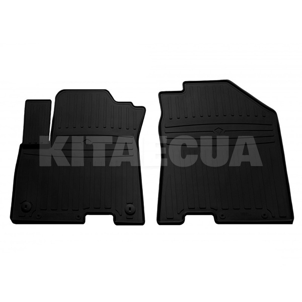 Гумові килимки передні KIA Niro EV (2018-н.в) HK кліпси Stingray (1010232)