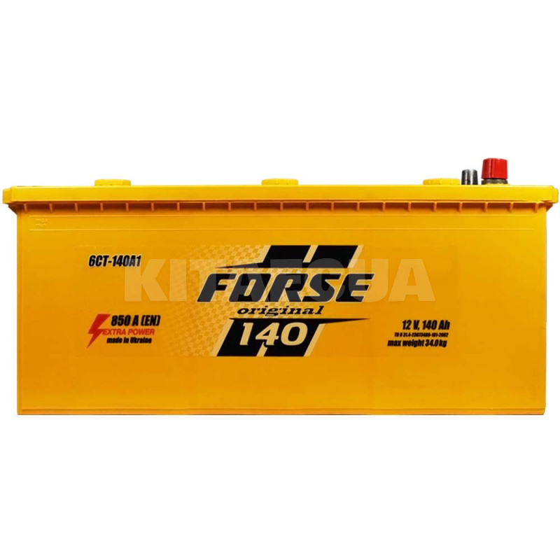 Аккумулятор автомобильный 140Ач 850А "+" справа FORSE (10960)