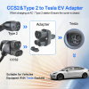 Переходник 250 кВт 400А ССS2/Type 2 (cтанция) - Type Tesla (американское авто) KOLANKY (P-CCSTS)