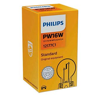 Галогенная лампа WP3.3x14.5/4 16W 12V Vision +30% PHILIPS