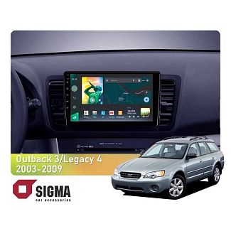 Штатная магнитола X9232 2+32 Gb 9" Subaru Legacy 4 2003-2009 SIGMA4car