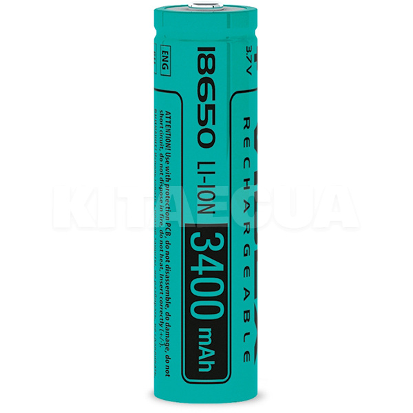 Аккумулятор 3400 mAh цилиндрическая литий-ионная 3,7 В 18650 (1 шт.) VIDEX (18650/3400/1B)