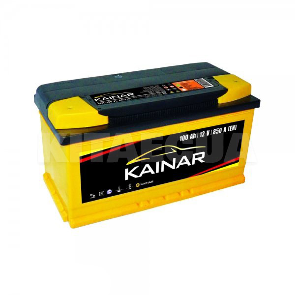 Аккумулятор автомобильный Standart+ 100Ач 850А "+" справа KAINAR (100 261 0 120 ЖЧ)