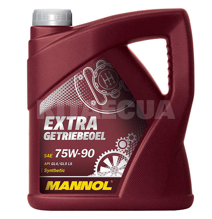 Масло трансмиссионное синтетическое 4л 75W-90 Extra Getriebeoel Mannol (MN8103-4) - 2