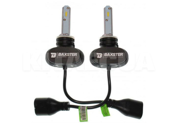 LED лампа для авто H27 PG13 50W 6000K (комплект) BAXSTER (00-00007297)