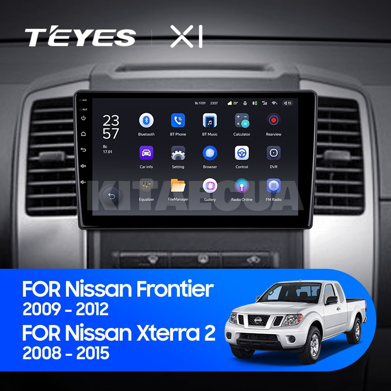 Штатная магнитола X1 2+32Gb 10" Nissan Frontier 2009-2012 Teyes (35690)