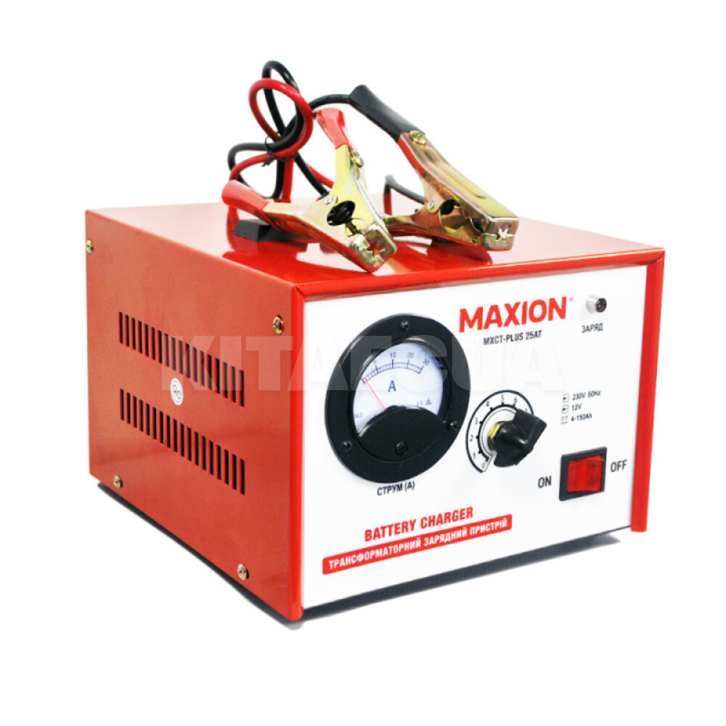 зарядний пристрій для акумулятора 12В 150Ач 15A трансформаторне MAXION (MXCT-PLUS 25AT) - 2