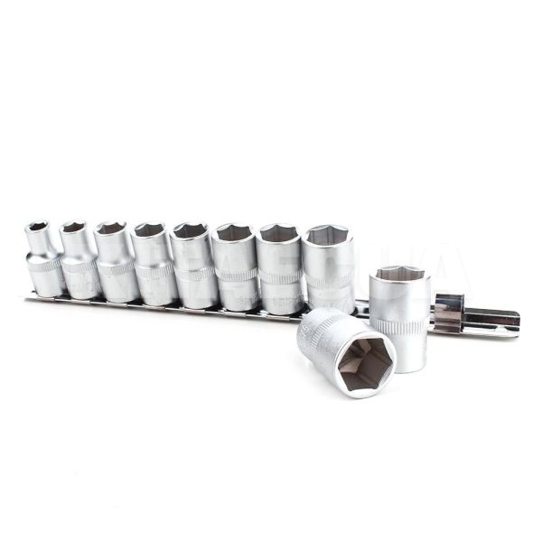 Набір торцевих головок 1/2" 10 предметів 8-19мм Intertool (ET-6012) - 3