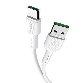 Кабель USB Type-C 5A X33 1м білий HOCO