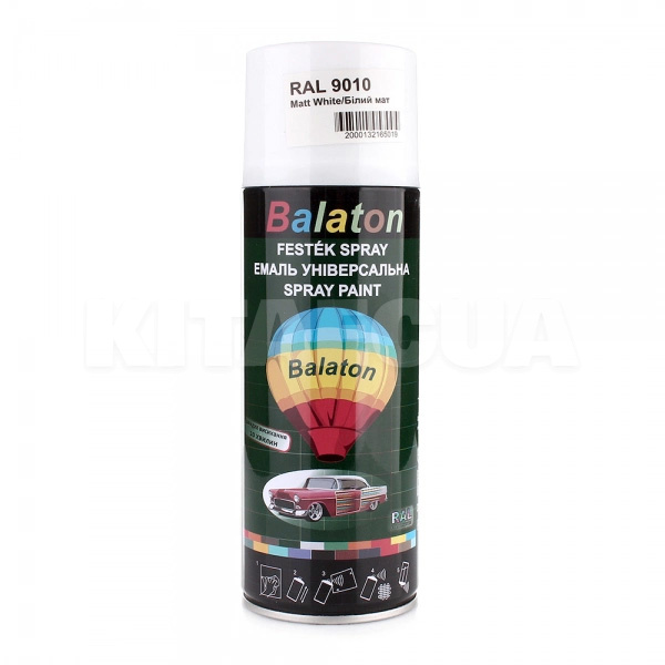 Краска матовая 400мл белая BALATON (RAL9010M-matt-white-)