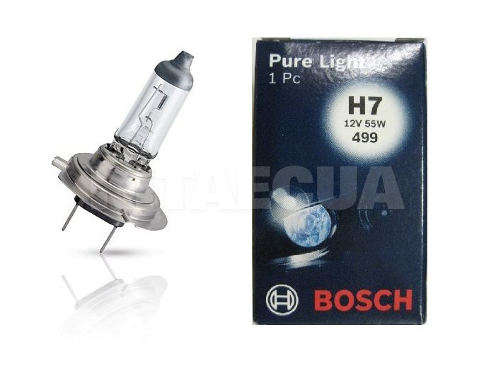 Галогенна лампа H7 55W 12V Pure light Bosch (1987302071) - 4