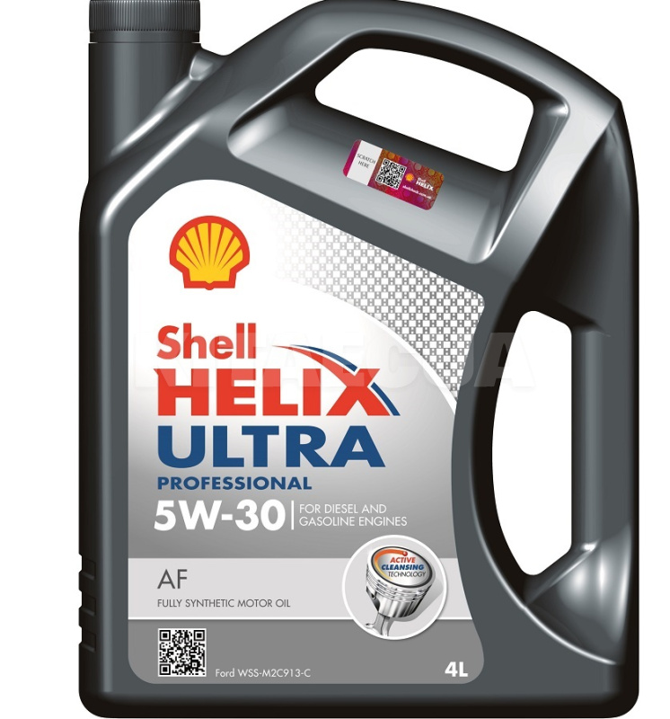 Масло моторное синтетическое 4л 5W-30 Helix Ultra Professional AF SHELL (550040661)