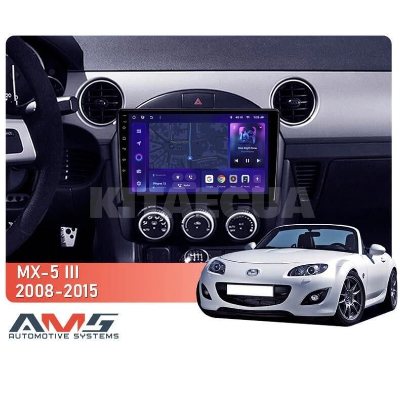 Штатная магнитола MOSS M3 4+32 ГБ 9" Mazda MX-5 3 NC 2008-2015 AMS (50143) - 3