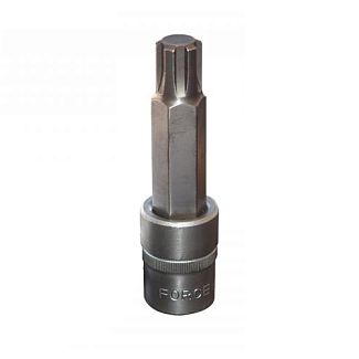 Головка торцевая с звездообразной с насадкой (закругленные вершины) M16 1/2" 100 мм FORCE