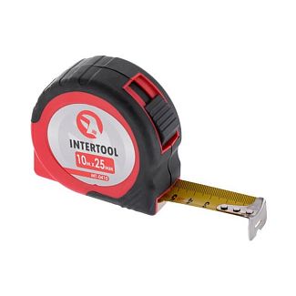 Рулетка 10м х 25мм Intertool