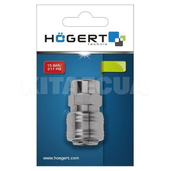 Муфта сполучна 1/4" 12.5 мм HOGERT (HT4R804) - 2