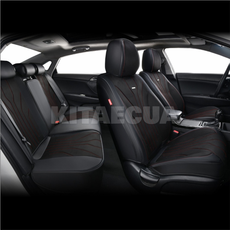 Чехлы на сиденья черно-красные с подголовником 5D Sierra BELTEX (BX90600) - 5