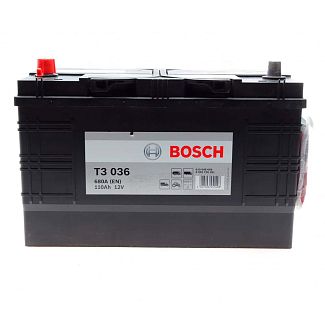 Аккумулятор автомобильный T3 036 110Ач 680А "+" слева Bosch
